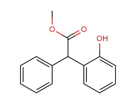 Molecular Structure of 40237-73-8 (Benzeneacetic acid, 2-hydroxy-a-phenyl-, methyl ester)