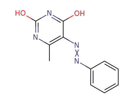 Molecular Structure of 15020-66-3 ((5Z)-6-methyl-5-(phenylhydrazono)pyrimidine-2,4(3H,5H)-dione)