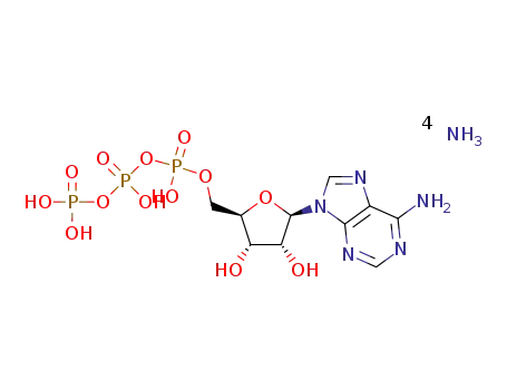 Molecular Structure of 79670-88-5 (ADENOSINE 5'-TRIPHOSPHATE, AMMONIUM SALT)