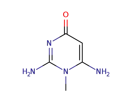 Molecular Structure of 51093-34-6 (4(1H)-Pyrimidinone, 2,6-diamino-1-methyl-)