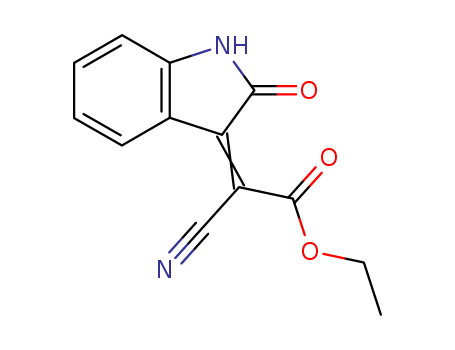 Acetic acid,2-cyano-2-(1,2-dihydro-2-oxo-3H-indol-3-ylidene)-, ethyl ester cas  59225-18-2