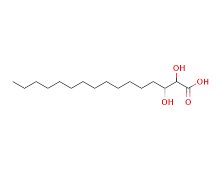 Molecular Structure of 88591-49-5 (Hexadecanoic acid, 2,3-dihydroxy-)