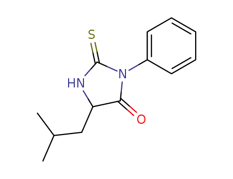 Molecular Structure of 29588-99-6 (PHENYLTHIOHYDANTOIN LEUCINE))