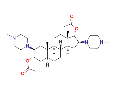 2β,16β-bis-(4'-methyl-1'-piperazino)-3α,17α-diacetoxy-5α-androstane