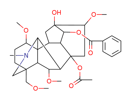 Aconitane-8,13,14-triol,1,6,16-trimethoxy-4-(methoxymethyl)-20-methyl-, 8-acetate 14-benzoate, (1a,6a,14a,16b)- cas  561-07-9