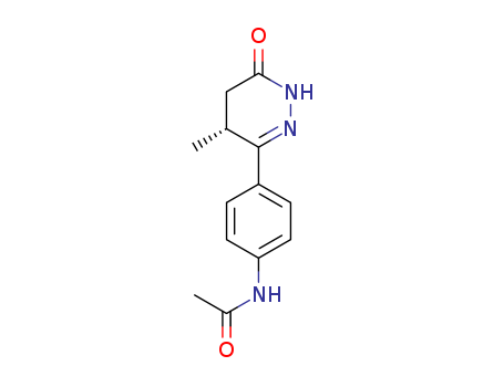 Acetamide,
N-[4-(1,4,5,6-tetrahydro-4-methyl-6-oxo-3-pyridazinyl)phenyl]-, (R)-