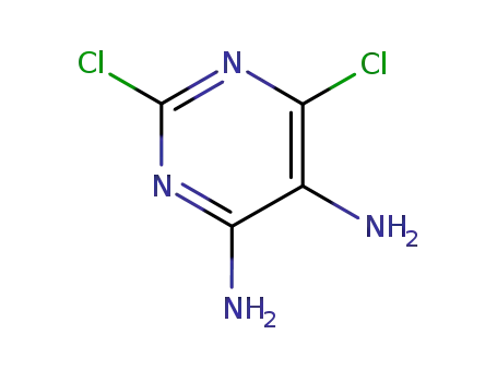 Molecular Structure of 130838-36-7 (2,6-DICHLORO-PYRIMIDINE-4,5-DIAMINE)