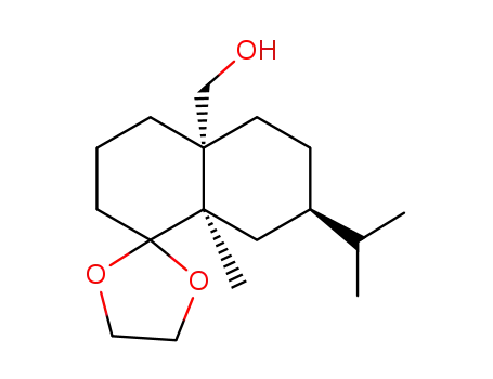 8,8-Aethylendioxy-(2R)-isopropyl-(4aR)-hydroxymethyl-(8aR)-methyl-dekalin