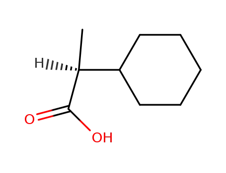 Molecular Structure of 3527-63-7 ((S)-2-Cyclohexyl-propionic acid)