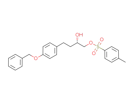 Molecular Structure of 944335-23-3 ((2S)-4-[4-(benzyloxy)phenyl]-2-hydroxybutyl 4-methyl-1-benzenesulfonate)