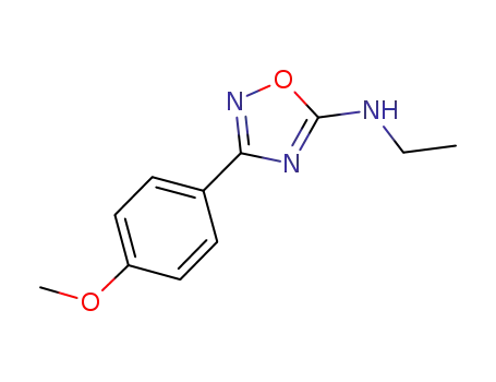 Molecular Structure of 1031930-94-5 (N-ethyl-3-(4-methoxyphenyl)-1,2,4-oxadiazol-5-amine)