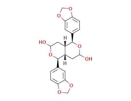 Pyrano[4,3-c]pyran-3,7-diol, 1,5-bis(1,3-benzodioxol-5-yl)octahydro-