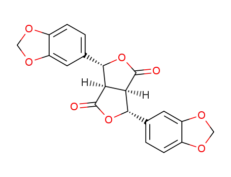 (1α,2α,5α,6α)-2,6-bis(3,4-methylenedioxyphenyl)-3,7-dioxabicyclo<3.3.0>octane-4,8-dione