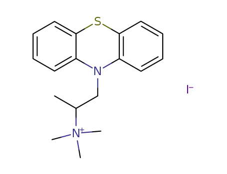 Molecular Structure of 26212-80-6 (N,N,N-trimethyl-1-(10H-phenothiazin-10-yl)propan-2-aminium iodide)