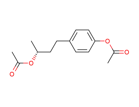 Molecular Structure of 85120-75-8 ((R)-(+)-4-(4'-acetoxyphenyl)-2-butyl acetate)