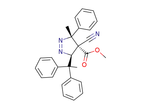 cis-4-cyano-4-(methoxycarbonyl)-3-methyl-3-phenyl-5-(1,1-diphenylethyl)-1-pyrazoline