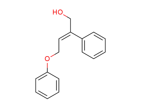 Molecular Structure of 99321-88-7 (4-phenoxy-2-phenylbut-2-en-1-ol)