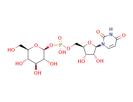 Molecular Structure of 99564-44-0 (uridine 5'-(β-D-glucopyranosyl phosphoric acid))