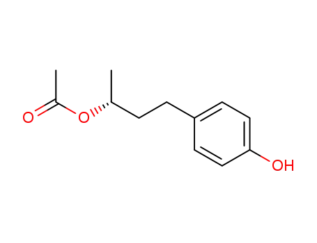 Molecular Structure of 129752-69-8 ((R)-(+)-4-(4'-hydroxyphenyl)-2-butyl acetate)