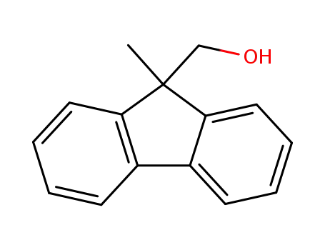 Molecular Structure of 108478-05-3 (9H-Fluorene-9-methanol, 9-methyl-)