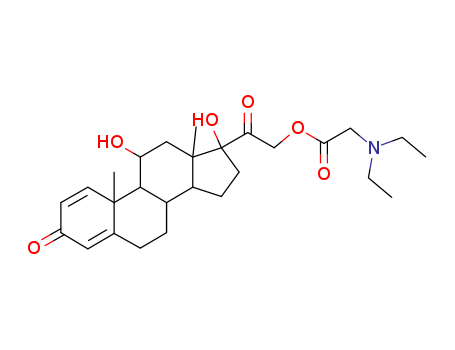 Glycine, N,N-diethyl-,(11b)-11,17-dihydroxy-3,20-dioxopregna-1,4-dien-21-ylester