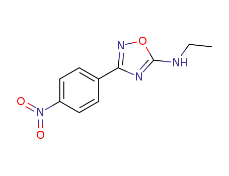 Molecular Structure of 1261168-15-3 (N-ethyl-3-(4-nitrophenyl)-1,2,4-oxadiazol-5-amine)