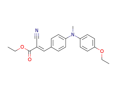 Molecular Structure of 4421-21-0 (ethyl 2-cyano-3-[4-[(4-ethoxyphenyl)methylamino]phenyl]acrylate)