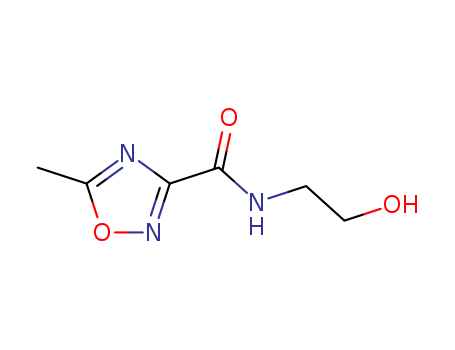 1,2,4-Oxadiazole-3-carboxamide, N-(2-hydroxyethyl)-5-methyl-