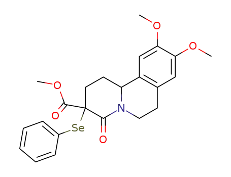 1,2,3,6,7,11b-hexahydro-9,10-dimethoxy-3-methoxycarbonyl-3-phenylselenobenzo<a>quinolizin-4-one