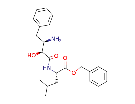 Molecular Structure of 308238-66-6 ((S-(R*,S*))-N-(3-amino-2-hydroxy-4-phenylbutyroyl)-L-leucine)