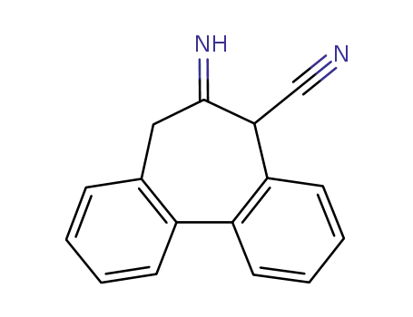 Molecular Structure of 7443-47-2 ((6E)-6-imino-6,7-dihydro-5H-dibenzo[a,c][7]annulene-5-carbonitrile)