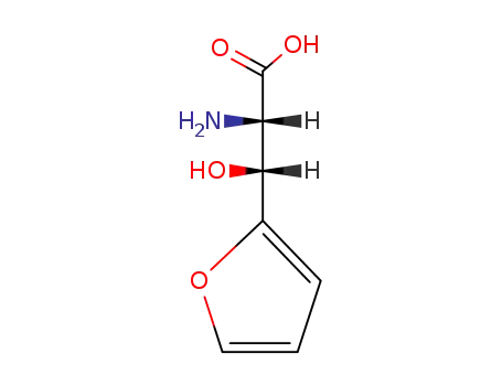 Molecular Structure of 4505-08-2 ((2<i>RS</i>,3<i>SR</i>)-2-amino-3-furan-2-yl-3-hydroxy-propionic acid)
