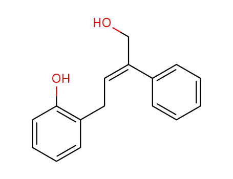 Molecular Structure of 99321-94-5 (2-((E)-4-Hydroxy-3-phenyl-but-2-enyl)-phenol)