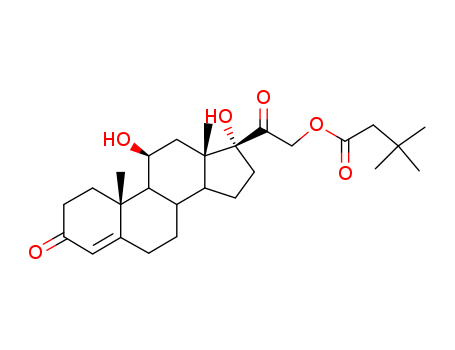 Pregn-4-ene-3,20-dione,21-(3,3-dimethyl-1-oxobutoxy)-11,17-dihydroxy-, (11b)-