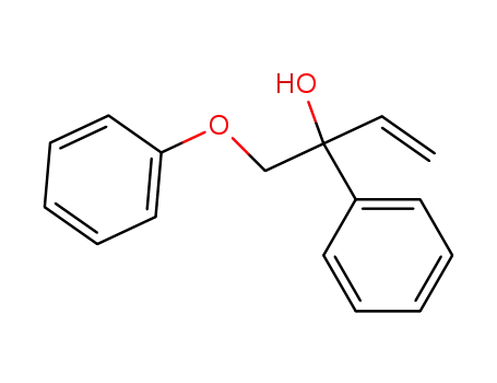 Molecular Structure of 99321-81-0 (1-Phenoxy-2-phenyl-but-3-en-2-ol)