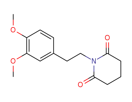 Molecular Structure of 74059-27-1 (N-<2-(3,4-dimethoxyphenyl)ethyl>glutarimide)
