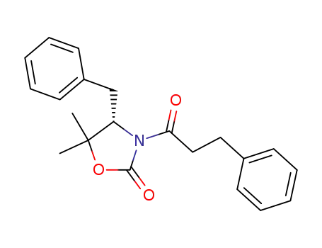2-Oxazolidinone,
5,5-dimethyl-3-(1-oxo-3-phenylpropyl)-4-(phenylmethyl)-, (4S)-