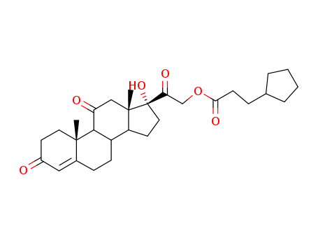 Pregn-4-ene-3,11,20-trione,21-(3-cyclopentyl-1-oxopropoxy)-17-hydroxy-