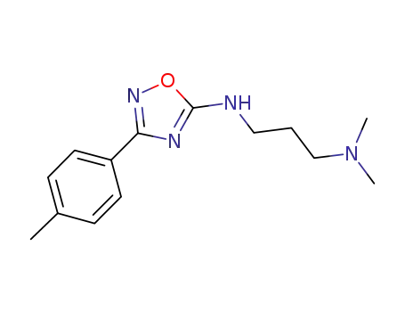 Molecular Structure of 1041005-86-0 (N<sub>1</sub>,N<sub>1</sub>-dimethyl-N<sub>3</sub>-(3-p-tolyl-1,2,4-oxadiazol-5-yl)propane-1,3-diamine)