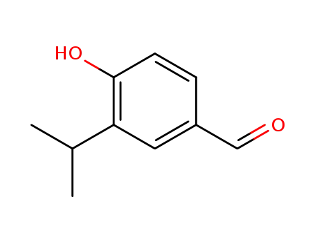 벤즈알데히드, 4-히드록시-3-(1-메틸에틸)-(9CI)