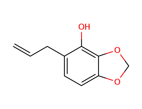 Molecular Structure of 109073-00-9 (6-allyl-2,3-methylenedioxyphenol)