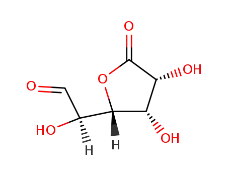 Molecular Structure of 14474-04-5 (L-Gulofurano-6,3-lactone, L-Guluronolactone)