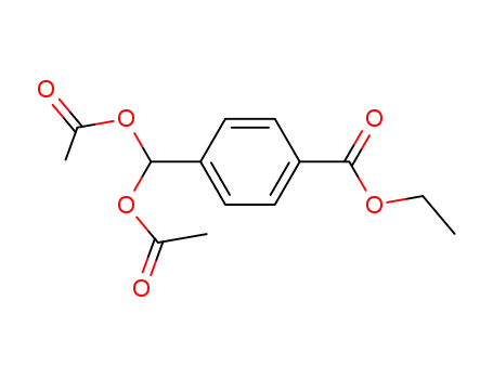 Benzoic acid, 4-[bis(acetyloxy)methyl]-, ethyl ester