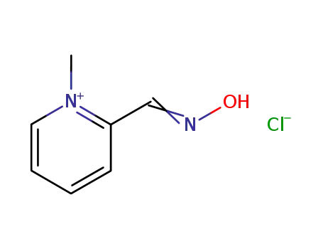 Molecular Structure of 51-15-0 (2-Pyridinealdoxime methochloride)