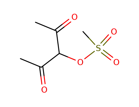 Molecular Structure of 111793-44-3 (2,4-Pentanedione, 3-[(methylsulfonyl)oxy]-)