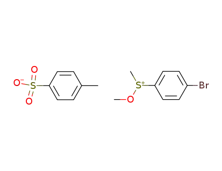 Molecular Structure of 120188-78-5 (C<sub>8</sub>H<sub>10</sub>BrOS<sup>(1+)</sup>*C<sub>7</sub>H<sub>7</sub>O<sub>3</sub>S<sup>(1-)</sup>)