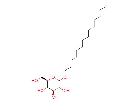 Molecular Structure of 54549-26-7 (tetradecyl D-glucoside)