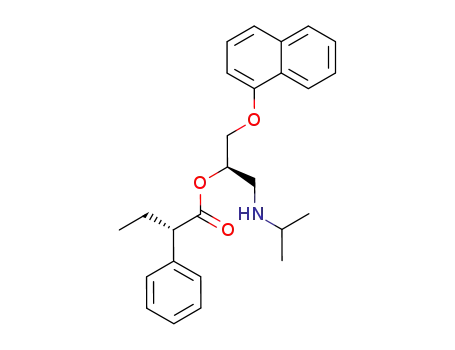 Molecular Structure of 227176-57-0 ((S)-2-Phenyl-butyric acid (R)-1-(isopropylamino-methyl)-2-(naphthalen-1-yloxy)-ethyl ester)