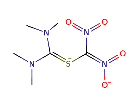 Molecular Structure of 73775-64-1 (tetramethyldiaminomethylenesulfonium dinitromethylide)