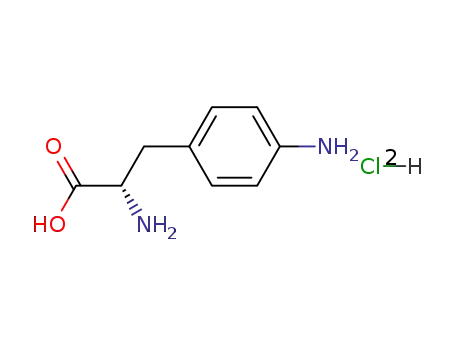 Molecular Structure of 93913-56-5 (Phenylalanine, 4-amino-, dihydrochloride)